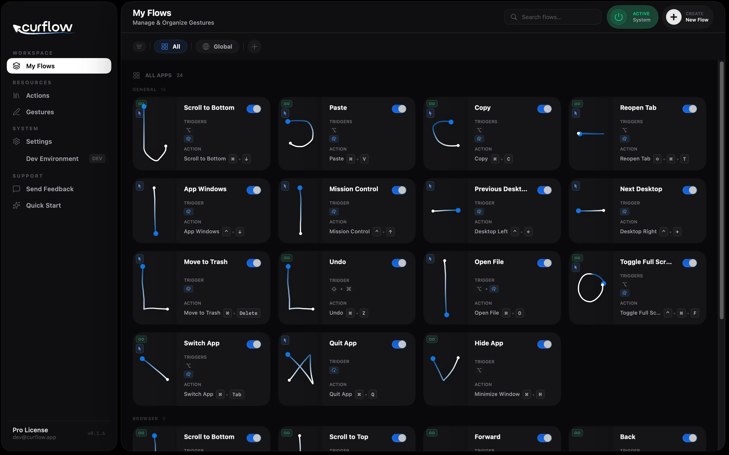 Curflow app