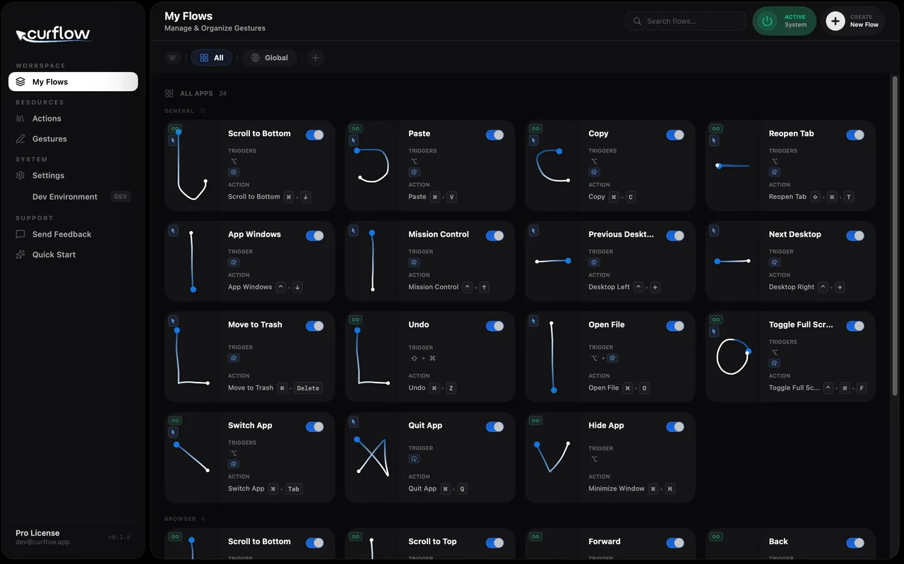 Curflow app
